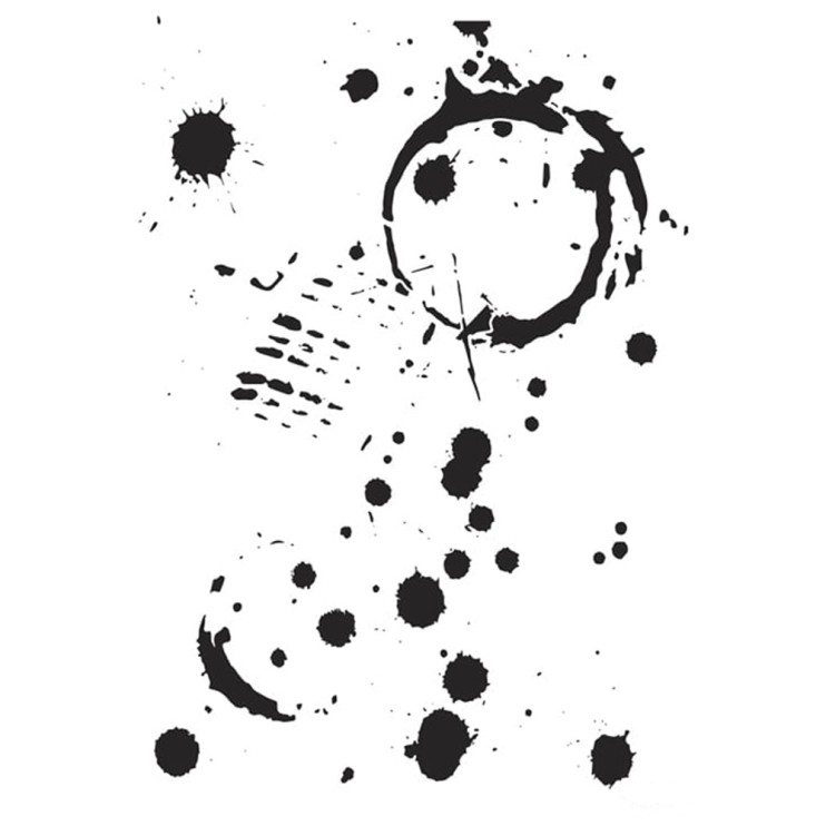 Трафарет 21х30см, MA72 кляксы