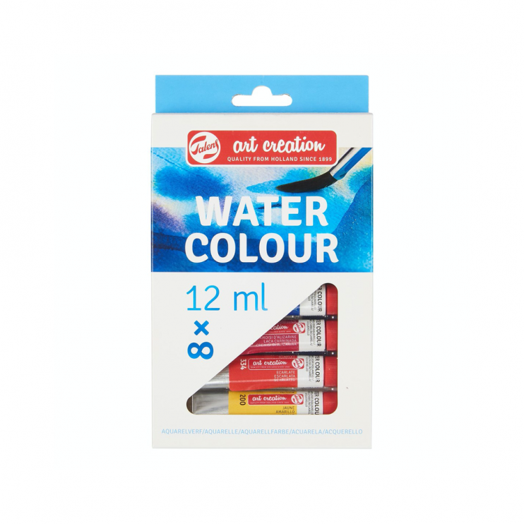 Набор акварельных красок Art Creation "Watercolour" 8 туб по 12мл