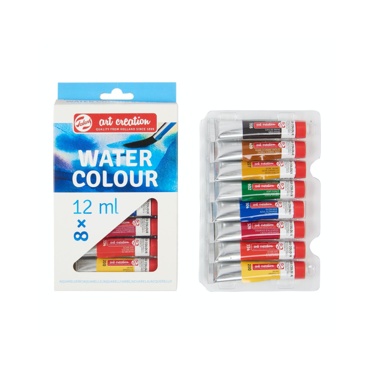 Набор акварельных красок Art Creation "Watercolour" 8 туб по 12мл