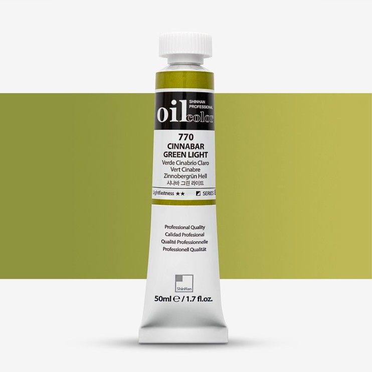 Краска масляная ShinHan "Professional" №770 Киноварь зеленая светлая, туба 50мл