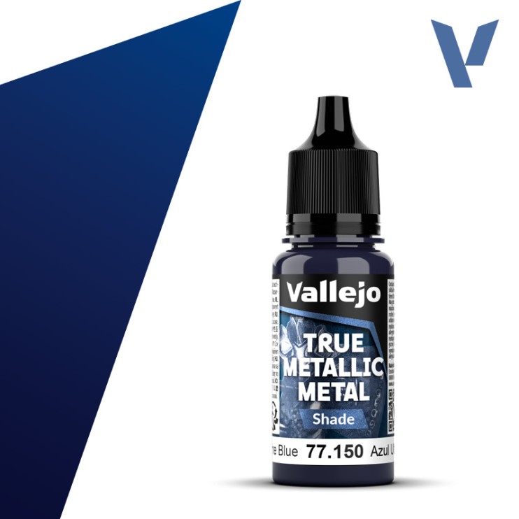 Краска акрил Vallejo "True Metallic Metal" 77.150 Ultramarine Blue, 18мл (серия Shade)