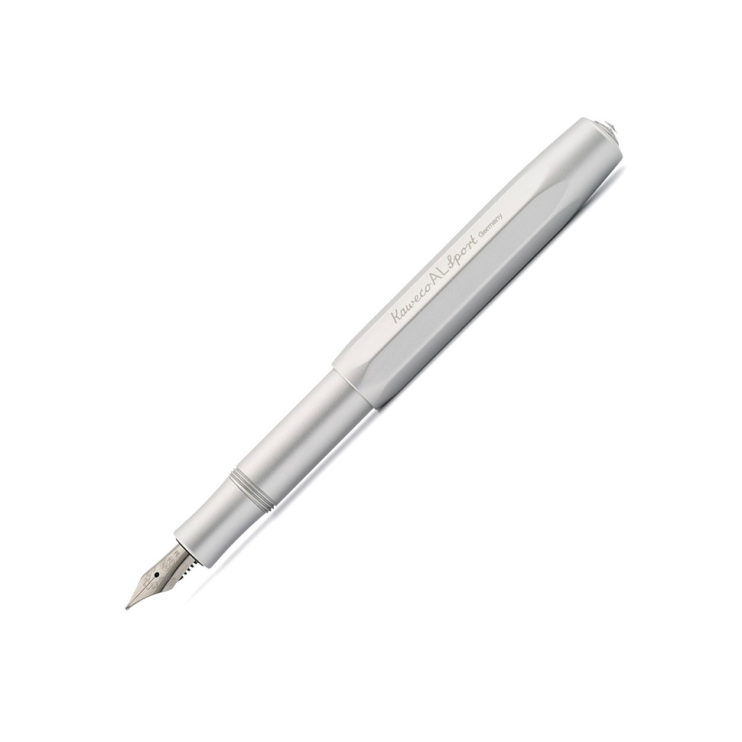 Ручка перьевая Kaweco "Al Sport" F (0,7мм), Silver (10000091)