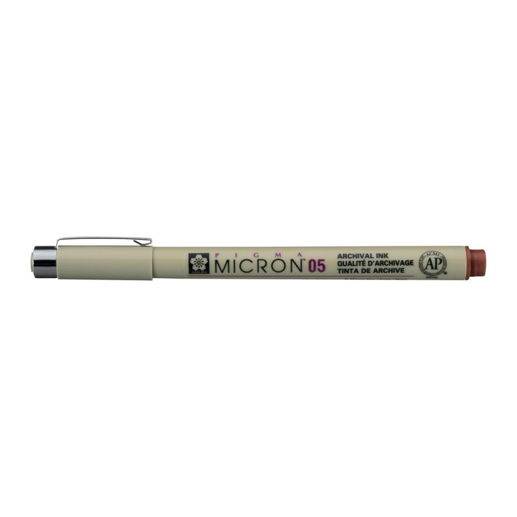 Ручка капиллярная Sakura "Pigma Micron" 05 Коричневый