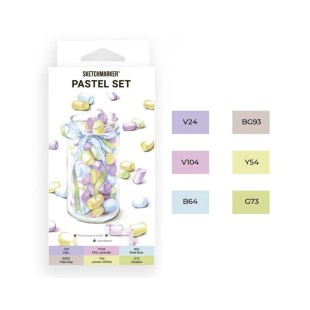 Набор Sketchmarker "Pastel" 6 маркеров