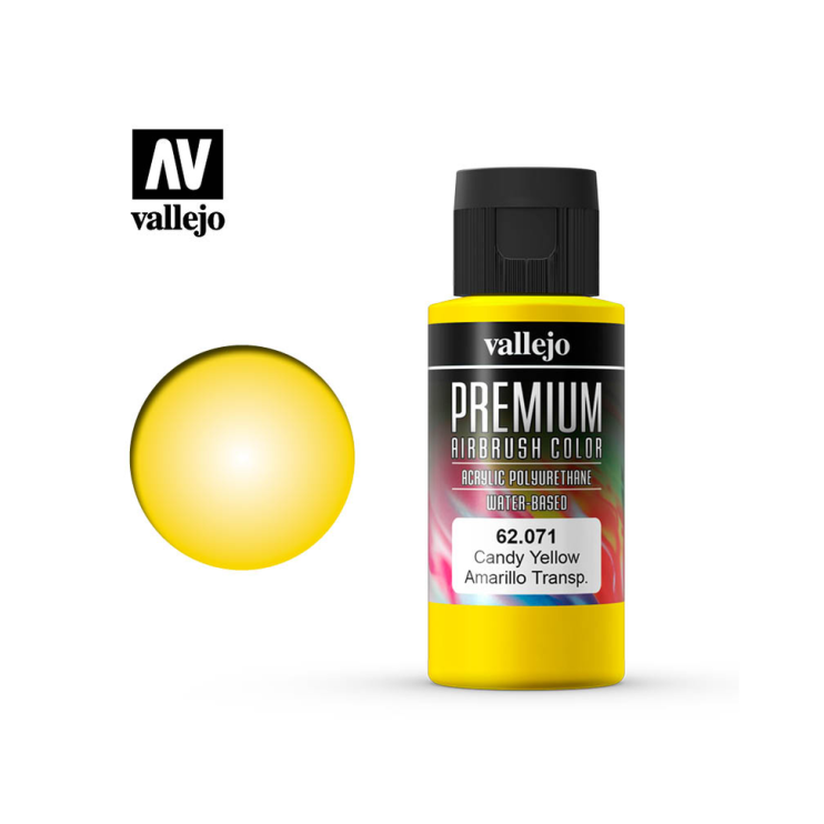 Краска "Premium" 62.071 (Candy Yellow), 60 мл