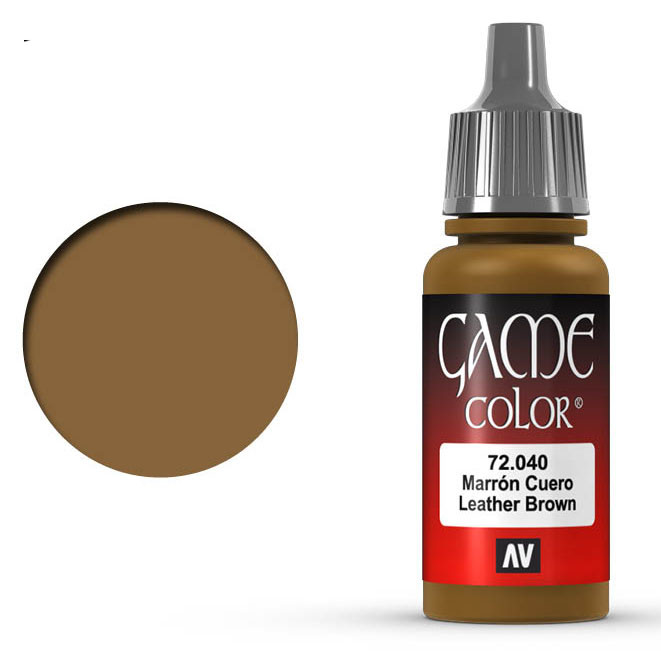 Краска акриловая для моделизма Vallejo "Game Color" 72.040 Leather Brown