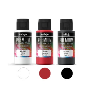 Набор из 3 красок "Premium" №001, 006, 020) по 60мл