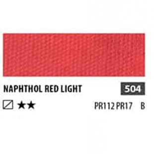 Краска акриловая ShinHan "Professional" №504 Красный нафтол светлый, туба 50мл 