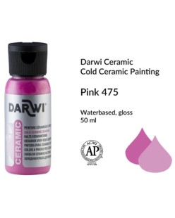 Краска для керамики Darwi "Ceramic" 475 Rose, 50мл