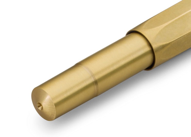 Ручка-роллер Kaweco "Brass Sport" F (0,7мм), Gold Brown (10000921)