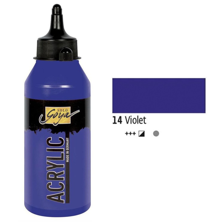 Краска акриловая Solo Goya "Acryl" №14 Фиолетовый, 250мл