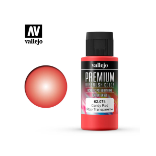 Краска для аэрографии Vallejo "Premium" цвет 62.074 (Candy Red), 60 мл