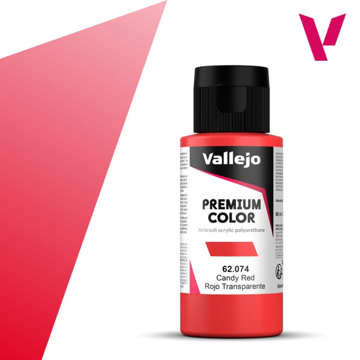 Акрил для аэрографии "Premium" 62.074 (Candy Red), 60 мл