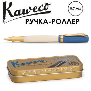 Ручка-роллер Kaweco "Student 50's Rock" (0,7мм), Blue/White + доп. стержень (10002003)