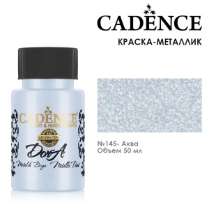 Краска акриловая Cadence "Dora Metallic Paint" 50мл №145 аква