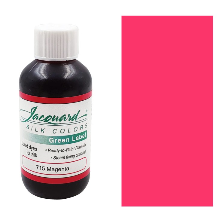 Краска по шелку Jacquard "Silk Colors Green Lable" #715 Magenta, 60 мл