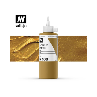 Акриловая краска Vallejo "Studio" #938 Gold (Золото), 200мл