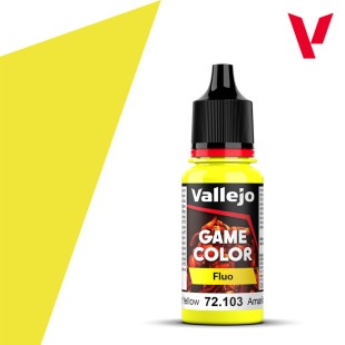 Краска акриловая для моделизма Vallejo "Game Color" 72.103 Fluorescent Yellow, 18 мл