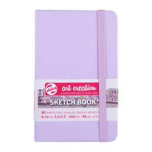 Блокнот для зарисовок Art Creation "Pastel Violet" 9х14см, 80л, 140гр/м² (твердая обложка)