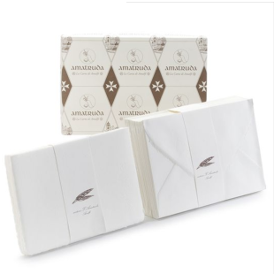 Набор бумаги ручного литья Amatruda "Amalfi" 50 шт: карточки (11.5х17.5 см) и конверты (13х19 см)