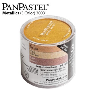 Набор сухой пастели PanPastel "Metallics I" 3 цвета PP30031