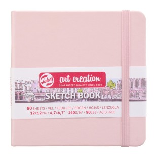 Блокнот для зарисовок Art Creation "Pastel Pink" 12х12см, 80л, 140гр/м² (твердая обложка)