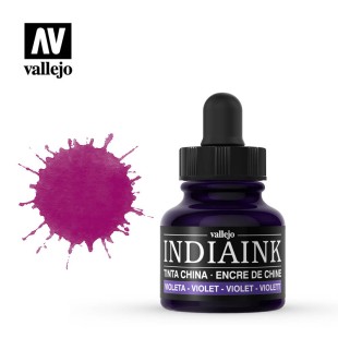 Чернила для каллиграфии Vallejo "INDIAN INK" 317 Violet, 30 мл