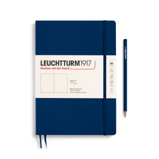 Блокнот без линовки Leuchtturm1917 "Composition" B5, 61л, 80гр/м², мягкая обложка, Синий Неви (349299)