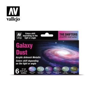 Набор красок Vallejo "Galaxy Dust" хроматические оттенки, 6 цветов по 17 мл