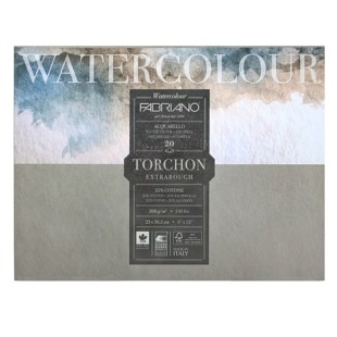 Склейка для акварели Fabriano "Watercolour" 23x30,5см, 20л, 300гр/м² (Torchon)
