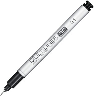Капиллярная ручка Copic "Multiliner SP" размер 0.1, черный