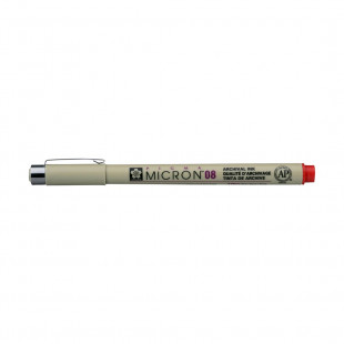Ручка капиллярная Sakura "Pigma Micron" 08 Красный