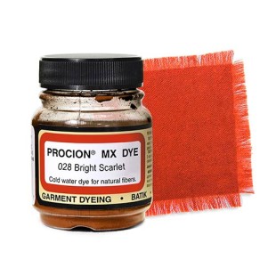 Краситель порошковый Jacquard "Procion MX Dye" 028 Bright Scarlet (ярко-алый), 18.71г