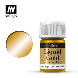 Краска лаковая Vallejo "Liquid" 70.794 Red Gold, 35 мл