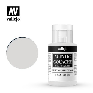 Гуашь-темпера Vallejo "Acrylic Gouache" 03.001 Серый №1, 35 мл