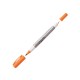 Маркер Sakura "Identi Pen" двусторонний перманентный, стержнь 0,4-1,0мм, оранжевый