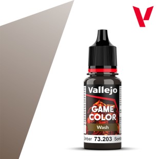 Проливка для моделизма Vallejo "Game Color Wash" 73.203 Umber, 17мл