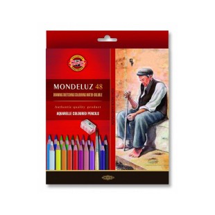 Набор акварельных карандашей Koh-i-noor "MONDELUZ" 48 цветов в картонной упаковке