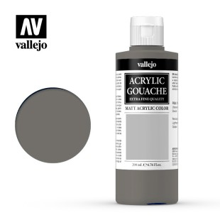 Гуашь-темпера Vallejo "Acrylic Gouache" 11.006 Серый №6, 200 мл