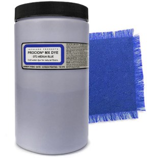 Краситель порошковый Jacquard "Procion MX Dye" 072 Medium Blue (Синий средний), 450г