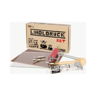 Набор для линогравюры Hobby Line "LINOLDRUCK" 8 предметов в картонной коробке