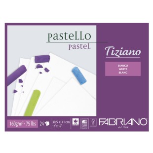Блок для пастели Fabriano "Tiziano Bianco" 30,5x41см, 24л, 160гр/м² (46430541)