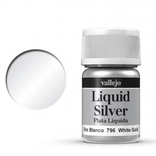 Краска лаковая Vallejo "Liquid" 70.796 White Gold, 35 мл
