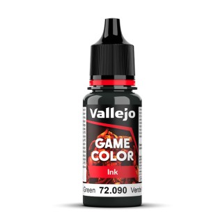 Полупрозрачная краска для моделизма Vallejo "Game Color INK" 72.090 Black Green