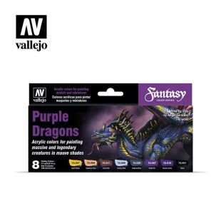 Набор красок для моделизма Game Color "Purple Dragons" 8 цветов