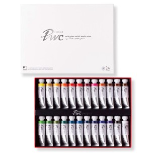 Набор акварельных красок Shinhan PWC 24 тубы по 15мл в картонной упаковке