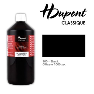 Краситель по шелку HDupont "Classique" 1000 мл, №100 Глубокий черный
