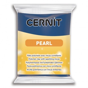 Полимерный моделин Cernit "Pearl" #200 синий перламутр, 56гр
