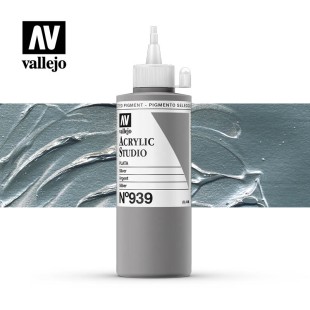 Акриловая краска Vallejo "Studio" #939 Silver (Серебро), 200мл