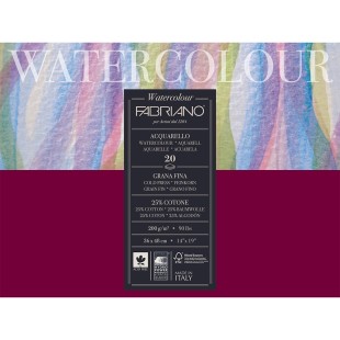 Склейка для акварели Fabriano "Watercolour" 36x48см, 20л, 200гр/м² (Cold pressed)